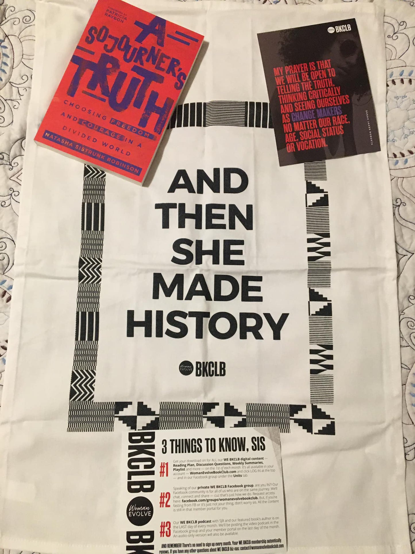 And Then She Made History - Tea Towel